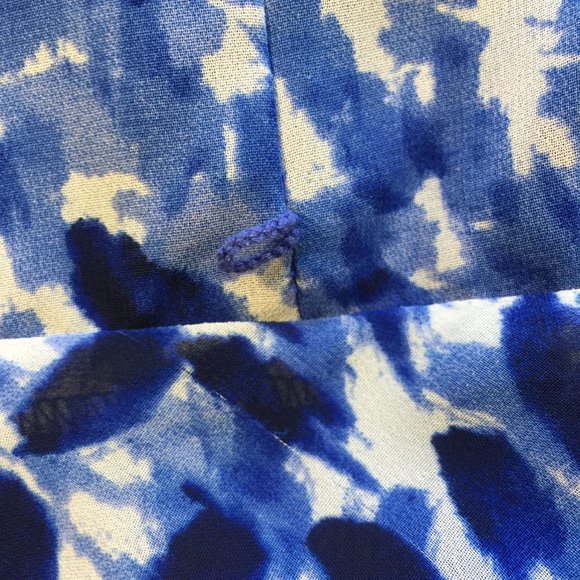 Jones New York Blue and White Abstract Dress Size 10 - Picture 3 of 6